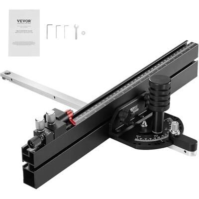 VEVOR Calibro per Troncatrice di Precisione, Fessura Standard, Calibro per Troncatrice da Tavolo Lega di Alluminio con Griglia, 15 Fermi Angolari, Pistone Caricato a Molla Regolabile Disco Rimovibile VEVOR Calibro per Troncatrice di Precisione, Fessura Standard, Calibro per Troncatrice da Tavolo Lega di Alluminio con Griglia, 15 Fermi Angolari, Pistone Caricato a Molla Regolabile Disco Rimovibile