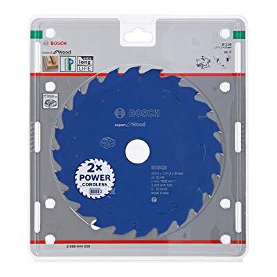 Bosch Accessories Lama Per Sega Circolare Expert For Wood (Legno, 216 x 30 x 1.7 mm, 24 Denti, Accessorio Per Sega Circolare A Batteria) Bosch Accessories Lama Per Sega Circolare Expert For Wood (Legno, 216 x 30 x 1.7 mm, 24 Denti, Accessorio Per Sega Circolare A Batteria)
