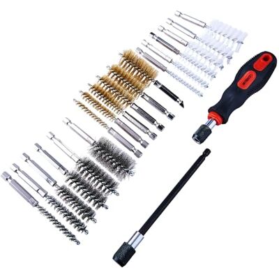 Kit di pulizia con spazzole di filo da 20 pezzi - Set ottone ruggine - Rimuovi Hex Kit di pulizia con spazzole di filo da 20 pezzi - Set ottone ruggine - Rimuovi Hex
