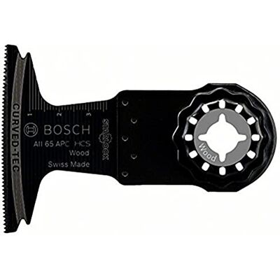 Bosch Professional 1x HCS Lama per tagli dal pieno AII 65 APC Wood (per legno tenero, 40 x 65 mm, accessori utensili multifunzione) Bosch Professional 1x HCS Lama per tagli dal pieno AII 65 APC Wood (per legno tenero, 40 x 65 mm, accessori utensili multifunzione)