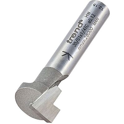 TREND 35/01 x 1/4TC Keyhole cutter 12.7 mm dia x 9.5 MMC – argento TREND 35/01 x 1/4TC Keyhole cutter 12.7 mm dia x 9.5 MMC – argento