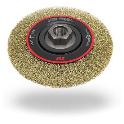 JAZ Cepillo circular alambre ondulado, diam. 300, 5 hileras, multieje Acero Latonado 0,30 JAZ Cepillo circular alambre ondulado, diam. 300, 5 hileras, multieje Acero Latonado 0,30