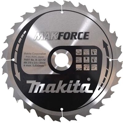 Makita Lama Sega Circolare Makforce TCT 270 x 30 mm 24T Legno Makita Lama Sega Circolare Makforce TCT 270 x 30 mm 24T Legno