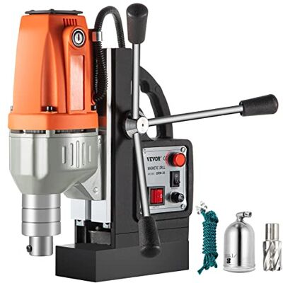 VEVOR Moh Trapano Elettrico Magnetico BRM35, Motore del Sistema di Perforazione Magnetico ad Alta Potenza 980 W, 220 V, 50 Hz, con comoda maniglia, Usato per Strutture in Acciaio, Costruzioni Navali VEVOR Moh Trapano Elettrico Magnetico BRM35, Motore del Sistema di Perforazione Magnetico ad Alta Potenza 980 W, 220 V, 50 Hz, con comoda maniglia, Usato per Strutture in Acciaio, Costruzioni Navali