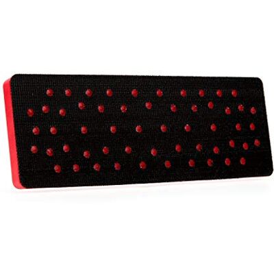 3M Hookit Tampone abrasivo pulito, 33 fori, per levigatrici orbitali e casuali, attacco con gancio e anello, 70 mm x 198 mm x 12,7 mm 3M Hookit Tampone abrasivo pulito, 33 fori, per levigatrici orbitali e casuali, attacco con gancio e anello, 70 mm x 198 mm x 12,7 mm