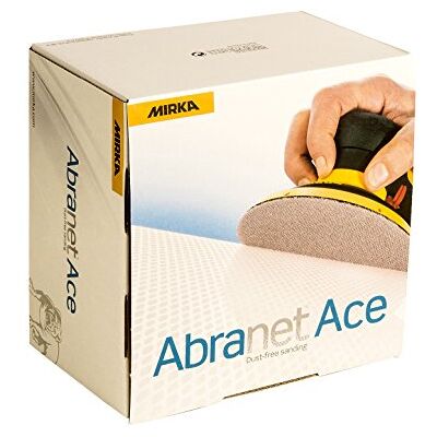Mirka Abranet Ace dischi abrasivi a rete Ø 150mm a strappo/grana P600 / 50 pz/Per tutte le levigatrici rotorbitali da 150mm / Semiceramica/Per la levigatura di superfici dure, legno, metallo Mirka Abranet Ace dischi abrasivi a rete Ø 150mm a strappo/grana P600 / 50 pz/Per tutte le levigatrici rotorbitali da 150mm / Semiceramica/Per la levigatura di superfici dure, legno, metallo