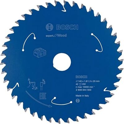 Bosch Accessories Lama Per Sega Circolare Expert For Wood (Legno, 140 x 20 x 1.8 mm, 42 Denti, Accessorio Per Sega Circolare A Batteria) Bosch Accessories Lama Per Sega Circolare Expert For Wood (Legno, 140 x 20 x 1.8 mm, 42 Denti, Accessorio Per Sega Circolare A Batteria)