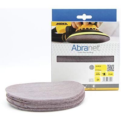 Mirka dischi abrasivi Abranet a strappo 150mm grana P240 10 pz Mirka dischi abrasivi Abranet a strappo 150mm grana P240 10 pz