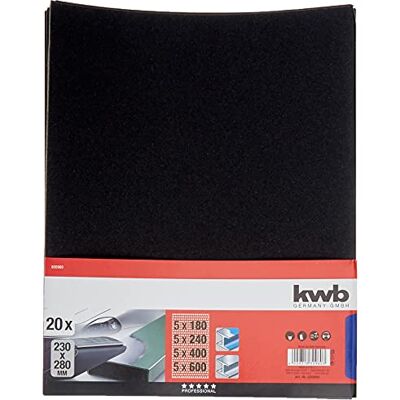 kwb carta abrasiva per vernice e Auto, impermeabile, 830-960 kwb carta abrasiva per vernice e Auto, impermeabile, 830-960