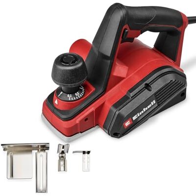 Einhell Pialla elettrica TC-PL 800 800 W larghezza di piallatura 82 mm profondità di asportazione max. 2 mm battuta scanalatura/parallela pattino auto. Einhell Pialla elettrica TC-PL 800 800 W larghezza di piallatura 82 mm profondità di asportazione max. 2 mm battuta scanalatura/parallela pattino auto.