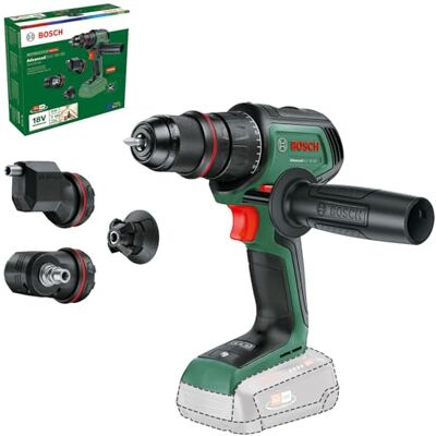 Bosch trapano-avvitatore a batteria AdvancedDrill 18V-80 QuickSnap (foratura/avvitamento; mandrino in metallo; portabit magnetico; testa eccentrica e ad angolo; impugnatura supplem.; senza batteria) Bosch trapano-avvitatore a batteria AdvancedDrill 18V-80 QuickSnap (foratura/avvitamento; mandrino in metallo; portabit magnetico; testa eccentrica e ad angolo; impugnatura supplem.; senza batteria)