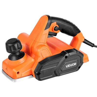 VEVOR Pialla Manuale Larghezza di Taglio 82 mm, Pialla Portatile con Cavo da 650 W 16800 giri/min per Lavorazione del Legno, Profondità di Taglio Regolabile, 2 Lame, Levigatrice a Mano Fai da Te VEVOR Pialla Manuale Larghezza di Taglio 82 mm, Pialla Portatile con Cavo da 650 W 16800 giri/min per Lavorazione del Legno, Profondità di Taglio Regolabile, 2 Lame, Levigatrice a Mano Fai da Te