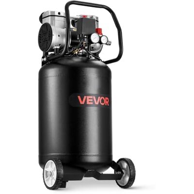 VEVOR Compressore d'Aria per Gonfiaggio da 50 Litri 1,5 KW, Pressione Massima 8 Bar, Serbatoio del Compressore d'Aria Senza Olio, Portatile su Ruote per Riparazioni Auto, Gonfiaggio Pneumatici VEVOR Compressore d'Aria per Gonfiaggio da 50 Litri 1,5 KW, Pressione Massima 8 Bar, Serbatoio del Compressore d'Aria Senza Olio, Portatile su Ruote per Riparazioni Auto, Gonfiaggio Pneumatici