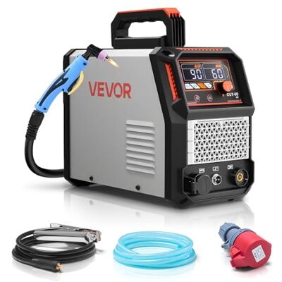 VEVOR Taglierina al Plasma Trifase 400V, Macchina Tagliatrice al Plasma 60 A, Taglierina con Inverter IGBT, Display Digitale con Funzione 2T/4T, Riparazioni Domestiche Officine VEVOR Taglierina al Plasma Trifase 400V, Macchina Tagliatrice al Plasma 60 A, Taglierina con Inverter IGBT, Display Digitale con Funzione 2T/4T, Riparazioni Domestiche Officine