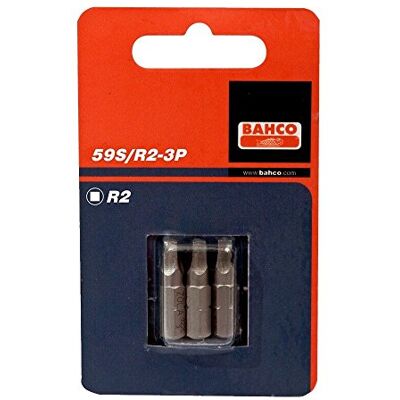 Bahco BLISTER DE 3 PUNTAS STANDARD 1/4" ROBERTSON 25mm Bahco BLISTER DE 3 PUNTAS STANDARD 1/4" ROBERTSON 25mm