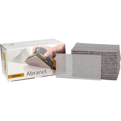 Fasce di carteggiatura in mesh Abranet - P100 - 70x125mm - Legno, Vernice, Plastica Fasce di carteggiatura in mesh Abranet - P100 - 70x125mm - Legno, Vernice, Plastica