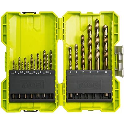 RYOBI Set 19 punte HSS per metallo RYOBI Set 19 punte HSS per metallo