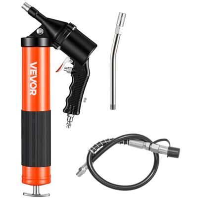 VEVOR Pistola per Grasso Pneumatica 6000 PSI ad Alta Pressione, Kit Pistola per Grasso con Impugnatura capacità di 0,4 L con Tubi, 2 Ugelli Piatti per Uso Automobilistico Nautico VEVOR Pistola per Grasso Pneumatica 6000 PSI ad Alta Pressione, Kit Pistola per Grasso con Impugnatura capacità di 0,4 L con Tubi, 2 Ugelli Piatti per Uso Automobilistico Nautico