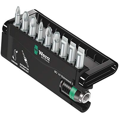 Wera Bit-Check 10 Universal 3, 10 pezzi Wera Bit-Check 10 Universal 3, 10 pezzi