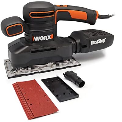 WORX Levigatrice Orbitale, 250 W, 220 V, Nero WORX Levigatrice Orbitale, 250 W, 220 V, Nero