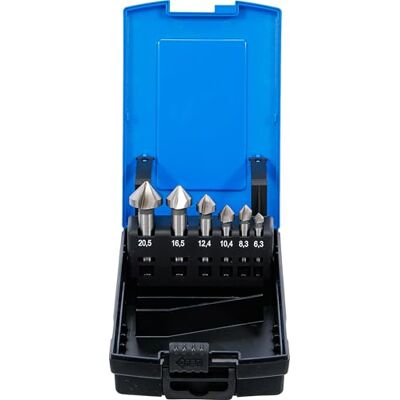BGS Serie di frese a sbavare HSS DIN 335 forma C 6 pz. BGS Serie di frese a sbavare HSS DIN 335 forma C 6 pz.