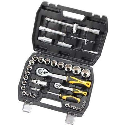 Set di Utensili Blim 1/2 - 17 Bussole - Chiave a cricchetto 72 denti - Articolazione Universale - Aste di Prolunga - Bussole per Candela - Adattatore 3 Vie Set di Utensili Blim 1/2 - 17 Bussole - Chiave a cricchetto 72 denti - Articolazione Universale - Aste di Prolunga - Bussole per Candela - Adattatore 3 Vie