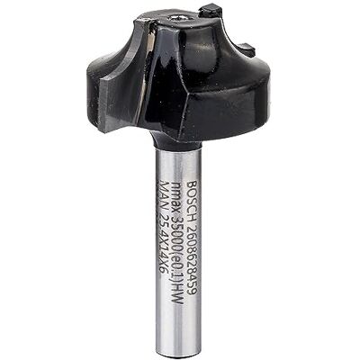 Bosch Fresa profilata 6 mm R1 6,3 mm D 25,4 mm L 14 mm G 46 mm Bosch Fresa profilata 6 mm R1 6,3 mm D 25,4 mm L 14 mm G 46 mm