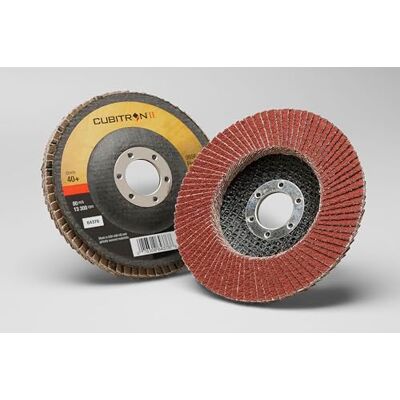 3M Cubitron II 969F Disco lamellare , Dia. x Ctr. Hole :4-1/2 in x 7/8 in, 1 3M Cubitron II 969F Disco lamellare , Dia. x Ctr. Hole :4-1/2 in x 7/8 in, 1