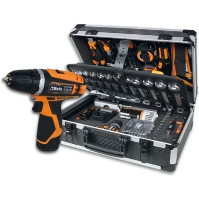 BETA BW 2056E 12V/19P – Valigia in Plastica con Assortimento di 147 Utensili per Manutenzione Generale incluso Trapano Avvitatore 12V BETA BW 2056E 12V/19P – Valigia in Plastica con Assortimento di 147 Utensili per Manutenzione Generale incluso Trapano Avvitatore 12V
