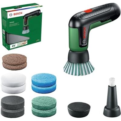 Bosch TAYDO (UniversalBrush 4V) Spazzola di pulizia a batteria (incl. kit completo di 12 accessori e borsa morbida, in scatola di cartone) Bosch TAYDO (UniversalBrush 4V) Spazzola di pulizia a batteria (incl. kit completo di 12 accessori e borsa morbida, in scatola di cartone)