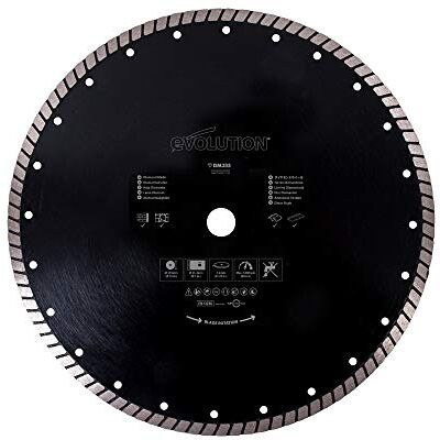 Lama diamantata Evolution RAGE - Bordo segmentato 355mm - Per pietra e cemento Lama diamantata Evolution RAGE - Bordo segmentato 355mm - Per pietra e cemento