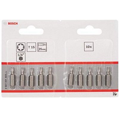 Bosch Punta T15 Extradura C: 25 mm: 10 uds (1) Bosch Punta T15 Extradura C: 25 mm: 10 uds (1)