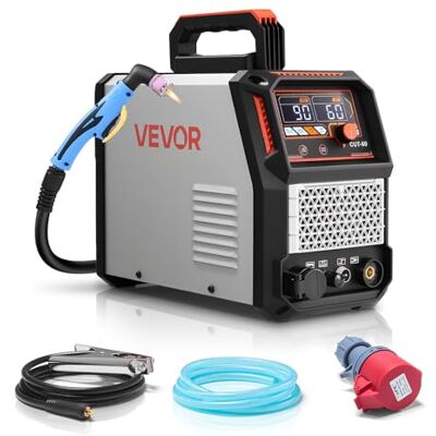 VEVOR Taglierina al Plasma, Macchina Tagliatrice al Plasma Senza Contatto 60 A, Inverter IGBT, Display Digitale con Funzione 2T/4T Tempo PA/PT, Riparazioni Domestiche Officine, Alimentazione Trifase VEVOR Taglierina al Plasma, Macchina Tagliatrice al Plasma Senza Contatto 60 A, Inverter IGBT, Display Digitale con Funzione 2T/4T Tempo PA/PT, Riparazioni Domestiche Officine, Alimentazione Trifase