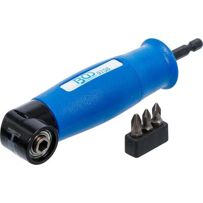 BGS Attacco ad angolo per trapano attacco esagono esterno 6,3 mm (1/4") / 6,3 mm (1/4") BGS Attacco ad angolo per trapano attacco esagono esterno 6,3 mm (1/4") / 6,3 mm (1/4")