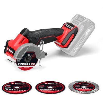 Einhell Smerigliatrice Professional TP-CO 18/76 Power X-Change (18 V, brushless, disco Ø 76 mm, profondità di taglio 16 mm, impostazione profondità di taglio, incl. 4 dischi, batteria esclusa) Einhell Smerigliatrice Professional TP-CO 18/76 Power X-Change (18 V, brushless, disco Ø 76 mm, profondità di taglio 16 mm, impostazione profondità di taglio, incl. 4 dischi, batteria esclusa)