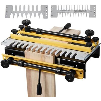 VEVOR Dima per Fresatrice a Coda di Rondine Larghezza 150-310 mm, Dima a Coda di Rondine Utensile per Lavorazione del Legno Spessore 40 mm con Fresa da 36 mm, Progetto di Piccoli Mobili Falegname VEVOR Dima per Fresatrice a Coda di Rondine Larghezza 150-310 mm, Dima a Coda di Rondine Utensile per Lavorazione del Legno Spessore 40 mm con Fresa da 36 mm, Progetto di Piccoli Mobili Falegname