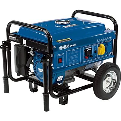 Draper Generatore di benzina con ruote (2,2 Kva/2,0 Kw), multicolore Draper Generatore di benzina con ruote (2,2 Kva/2,0 Kw), multicolore