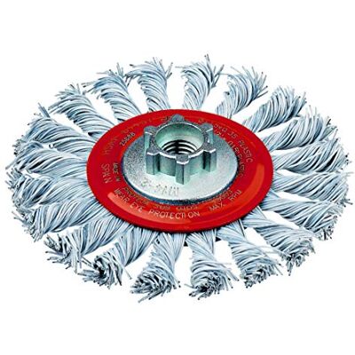 JAZ Disco Plano Trenzado Plastificado Diam. 115 Acero Plastificado Rosca M14 JAZ Disco Plano Trenzado Plastificado Diam. 115 Acero Plastificado Rosca M14