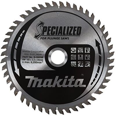 Makita B-09298 Disco de sierra eSPecial incision de 165x2.2 llanta 1.6 mm 48z 8 grados eje de 20 Makita B-09298 Disco de sierra eSPecial incision de 165x2.2 llanta 1.6 mm 48z 8 grados eje de 20