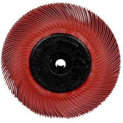 Scotch-Brite Spazzola radiale Bristle Tipe S , tipo C, P220, 150 mm, rossa, 1 unità Scotch-Brite Spazzola radiale Bristle Tipe S , tipo C, P220, 150 mm, rossa, 1 unità