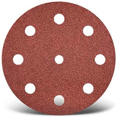 MENZER Red Dischi abrasivi 125 mm, 9 fori (25 Pz.) G24 MENZER Red Dischi abrasivi 125 mm, 9 fori (25 Pz.) G24