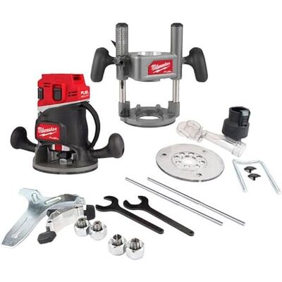 Milwaukee Fuel 18v Cordless Brushless 1/2" Trim Router Senza Batterie Milwaukee Fuel 18v Cordless Brushless 1/2" Trim Router Senza Batterie