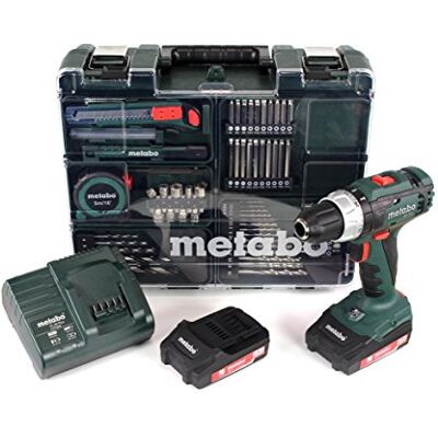 Metabo 602317870 BS 18 L Set di cacciaviti da 2 batterie da 2,0 Ah, 18 V, Et00, 200 W Metabo 602317870 BS 18 L Set di cacciaviti da 2 batterie da 2,0 Ah, 18 V, Et00, 200 W