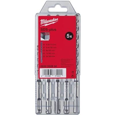 Set di punte Milwaukee M2 - 5 misure - SDS-Plus Set di punte Milwaukee M2 - 5 misure - SDS-Plus