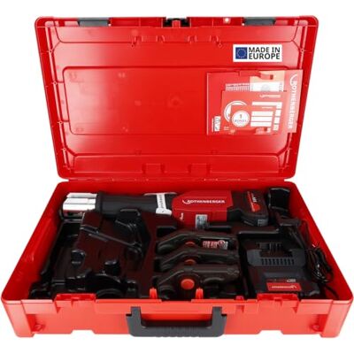 Rothenberger ROMAX 4000 Set AMPShare, TH, 16 – 20 – 26 mm, batteria 4 Ah pressatrice elettroidraulica, raccordi pressatura, sistemi multistrato, Constant Force Rothenberger ROMAX 4000 Set AMPShare, TH, 16 – 20 – 26 mm, batteria 4 Ah pressatrice elettroidraulica, raccordi pressatura, sistemi multistrato, Constant Force