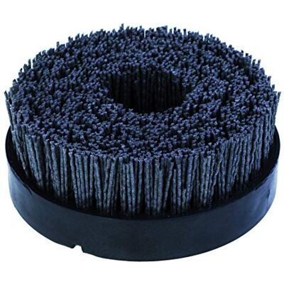 JAZ Cepillo corona nylon abrasivo, diam. 100, rosca M14, grano 80 JAZ Cepillo corona nylon abrasivo, diam. 100, rosca M14, grano 80