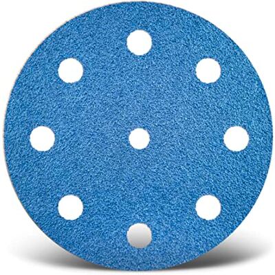 MENZER Blue Dischi abrasivi 125 mm, 9 fori (25 Pz.) G60 MENZER Blue Dischi abrasivi 125 mm, 9 fori (25 Pz.) G60