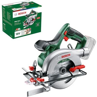 Bosch Sega Circolare a Batteria PKS 18 LI, senza Batteria, Sistema 18 Volt, in Confezione di Cartone Bosch Sega Circolare a Batteria PKS 18 LI, senza Batteria, Sistema 18 Volt, in Confezione di Cartone