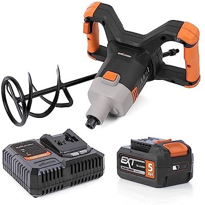Evolution Power Tools R120MXR-LI (Caricata) Miscelatore Senza Fili, Portatile, Pagaia Inclusa (Perfetto Per Gesso, Vernice, Malta, Cemento), Batteria E Caricabatteria Inclusa Evolution Power Tools R120MXR-LI (Caricata) Miscelatore Senza Fili, Portatile, Pagaia Inclusa (Perfetto Per Gesso, Vernice, Malta, Cemento), Batteria E Caricabatteria Inclusa