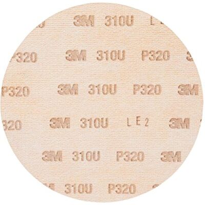 3M 310U Dischi Hookit in Carta Non Forati 150 mm P320, 100 Pezzi/Cartone 3M 310U Dischi Hookit in Carta Non Forati 150 mm P320, 100 Pezzi/Cartone